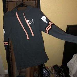 Pink long sleeve with hood